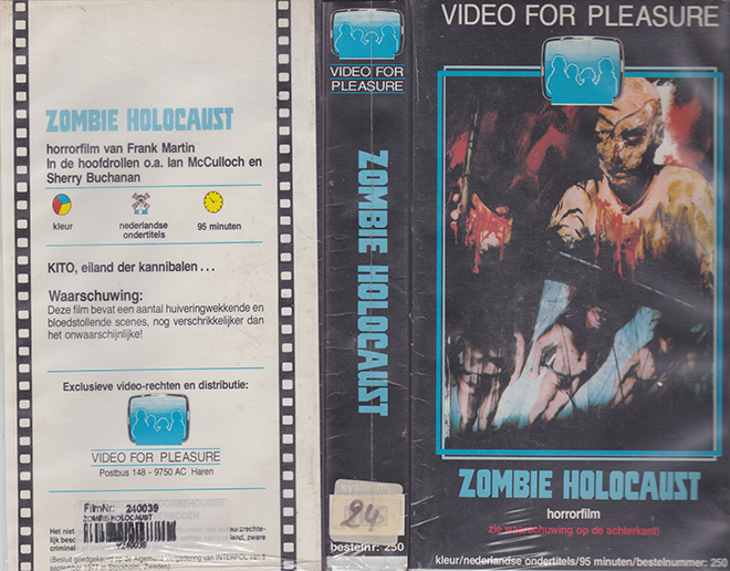 ZOMBIE HOLOCAUST  DUTCH VHS COVER, VHS COVERS, HIGH RES VHS COVER SCANS